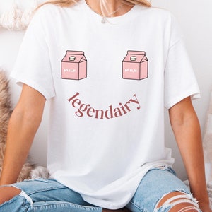 Breastfeeding T-shirt, Milk Carton Tee, Cute Smiley Face, Nursing Mom Gift, Pumping Tee, Funny Graphic top, Lactation Tee