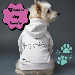 Personalized dog hoodie, Custom hoodie for dogs, Dog clothes, Personalized dog gifts, dog sweatshirt, dog sweater for dogs