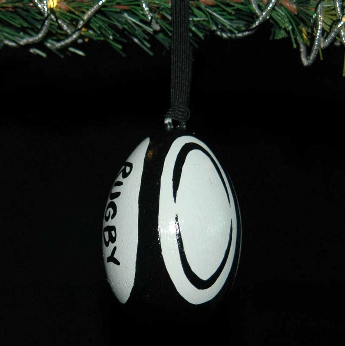 Rugby Hand Painted Ornament Personalized 2.5 Etsy