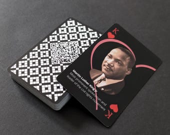 Gioco di carte da gioco Storia dei neri Amante del gioco di carte da poker Amante della serata di gioco della cultura nera Regalo di carte da gioco per lui Amante delle carte da poker Regalo per lei