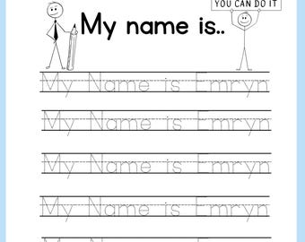 Öva på namnskrivning