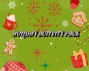 Utskrivbart julaktivitetspaket | Åldrar 3–5 | Direkt nedladdning