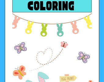 Hoppiga påskmålarbilder