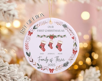 Personalized Baby's First Christmas Ornament: Family Keepsake
