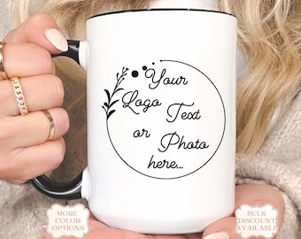 Custom Logo Coffee Mug, Personalized Corporate Gift