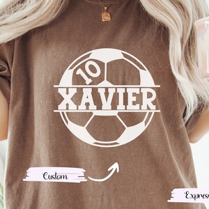 Personalized Soccer T-Shirt: Custom Graphic Tee, Soccer Mom Gift