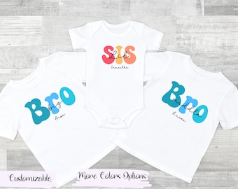 Big Brother Sister Matching Shirts: Sibling Outfit Set