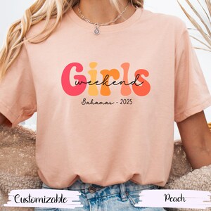 Girls Weekend Shirt, Girls Weekend Destination Shirt, Girls Trip Shirt, Girls Trip tank top,  Girls Weekend Customized Gift Shirt,
