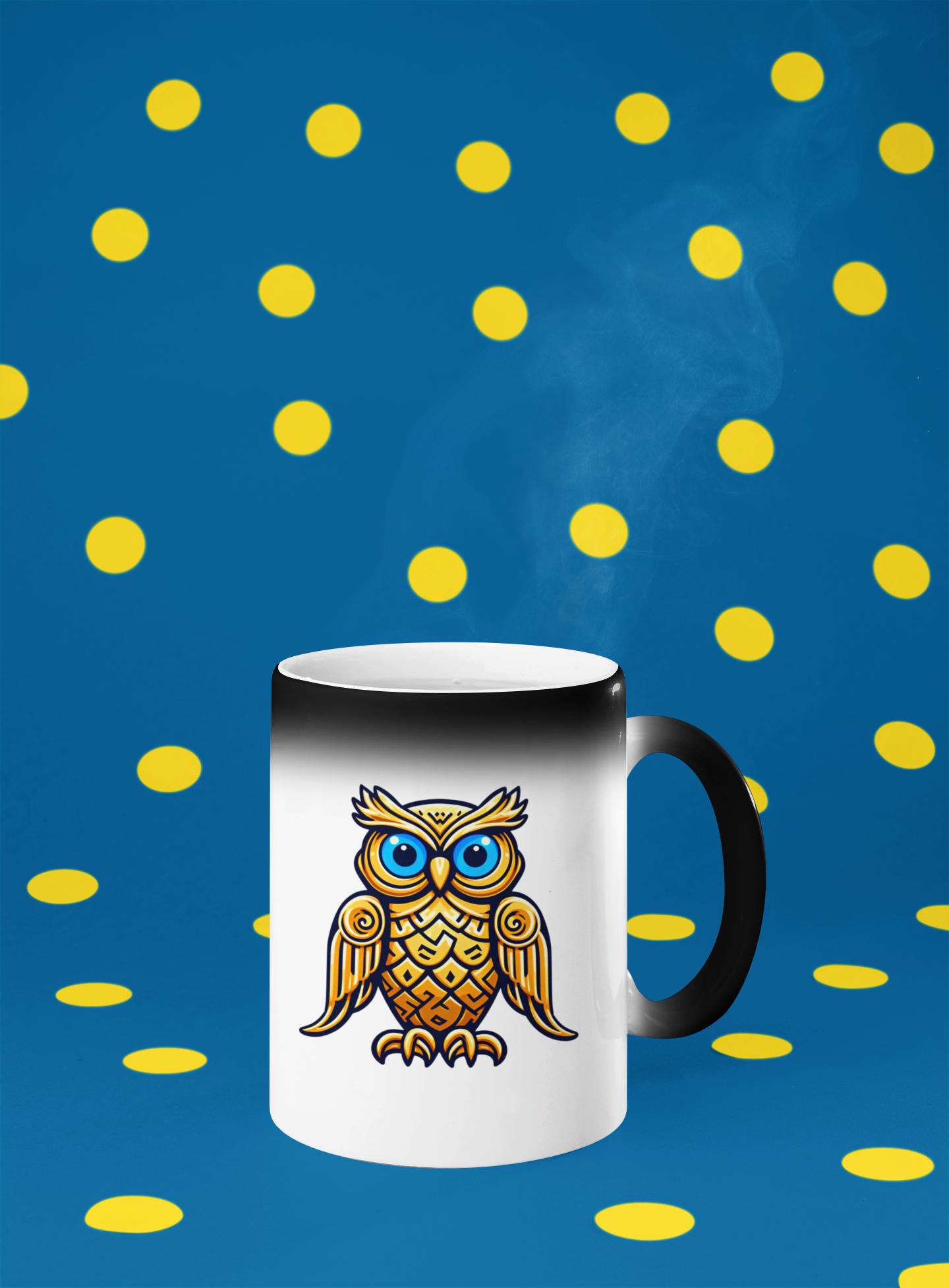 Magic Color Morphing Owl Mug, 11oz