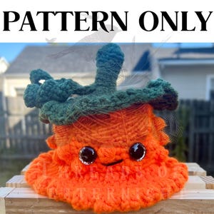 Pumpkin Ghost Crochet Pattern: Low Sew Amigurumi (PDF Download)