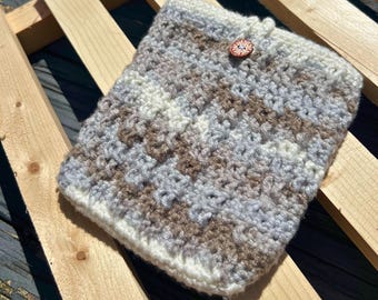 ハンドメイドかぎ針編みタブレットカバー、レインボーモバイルデバイス