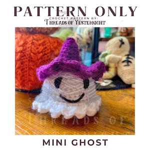 Mini Ghost Crochet Pattern: Easy Halloween Amigurumi (PDF Pattern) - Etsy