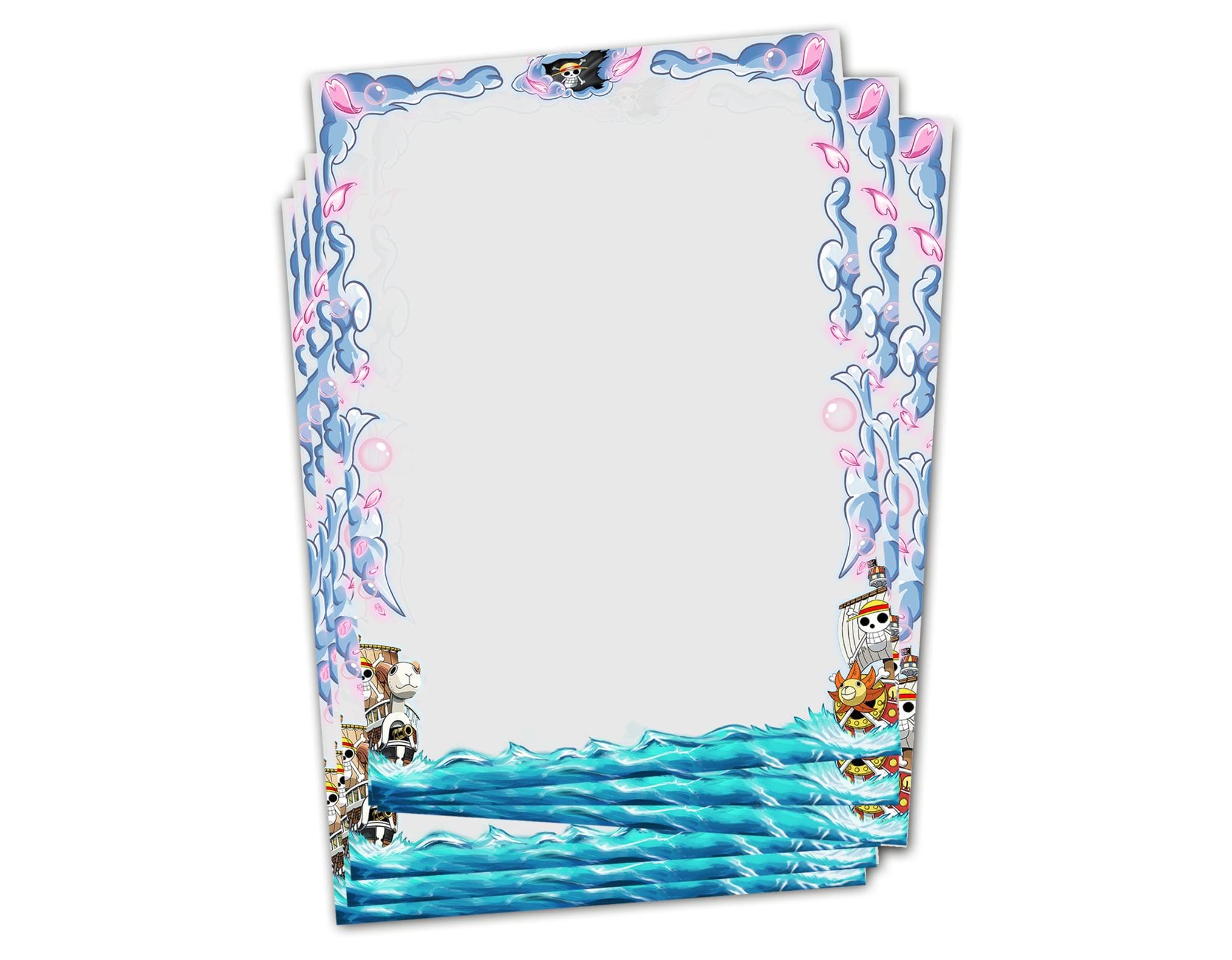 Border Sleeves Oversleeves one piece theme gear 5 luffy Yugioh size (60 sleeves)
