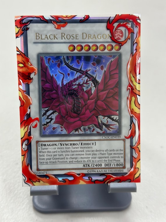 black rose dragon card sleeves Black