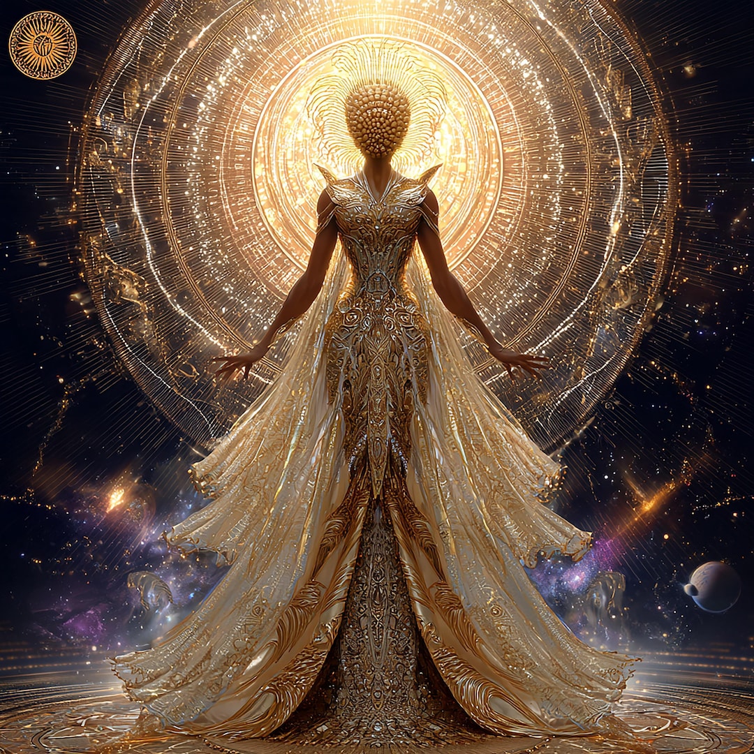 Divine Solar Goddess Wall Art Set of 5 Digital Download 300 DPI Sacred ...