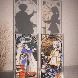 Cute Magic Array Acrylic Standee – Fantasy Character Desktop Decoration, 15 cm Acrylic Standing Sign image 1