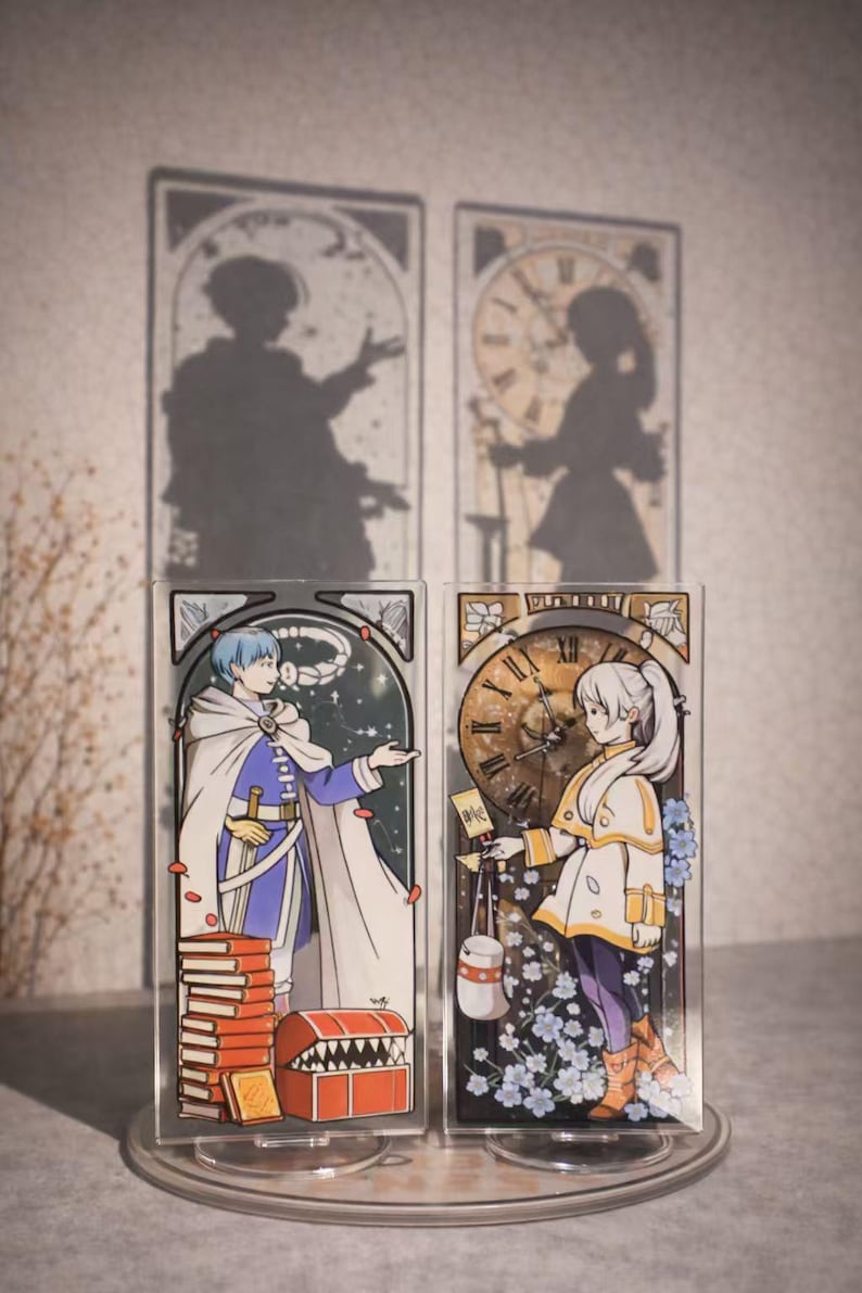 Cute Magic Array Acrylic Standee – Fantasy Character Desktop Decoration, 15 cm Acrylic Standing Sign image 1