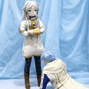 Handmade Poseable Art Doll | Anime Style Plush Figure with Wire Armature | Custom Character Toy | Unique Collectible Gift