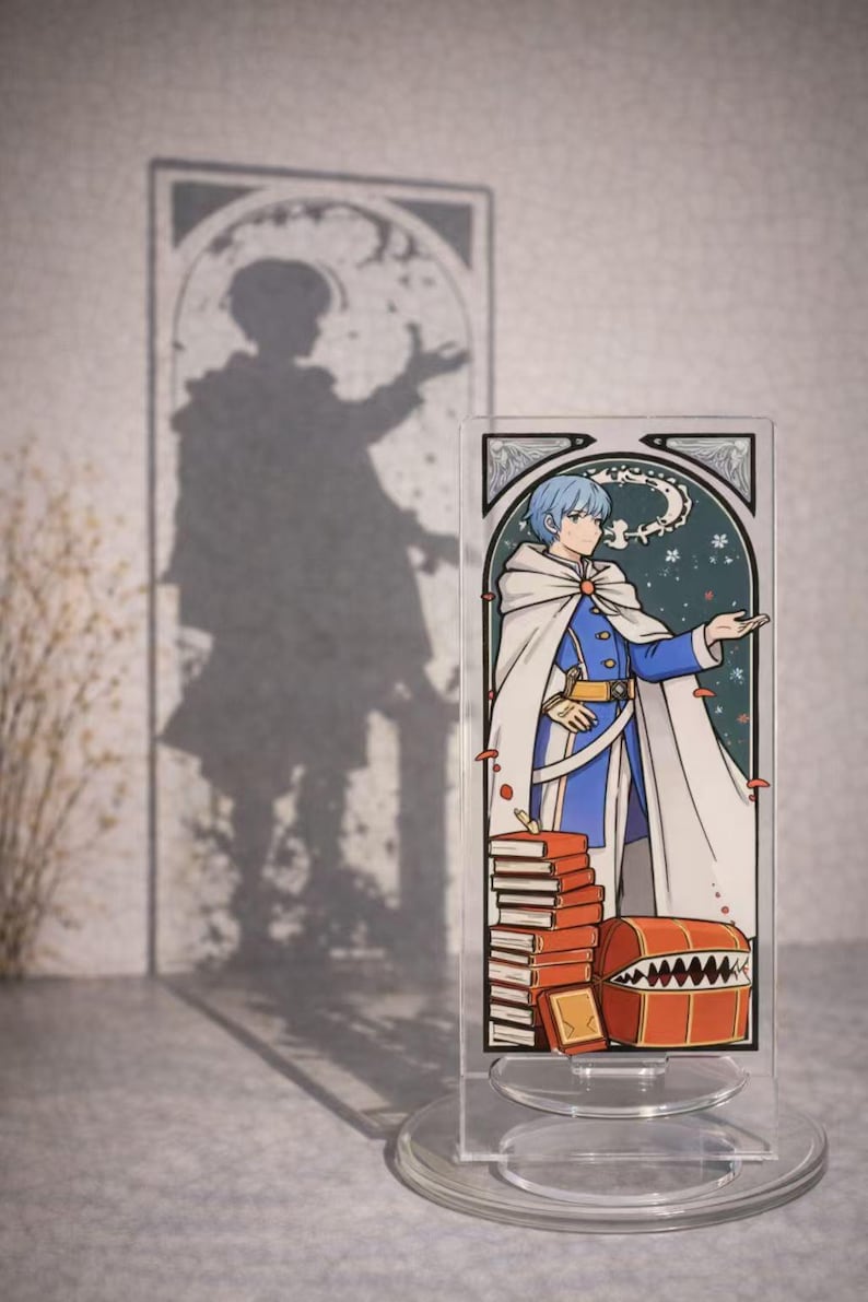 Cute Magic Array Acrylic Standee – Fantasy Character Desktop Decoration, 15 cm Acrylic Standing Sign image 4