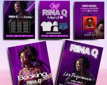 Artist Flyer Bundle | Performer Templates for Events & Shows