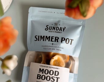 Mood Boost Simmer Pot | All Natural Stovetop Potpourri with Orange, Rosemary, Vanilla