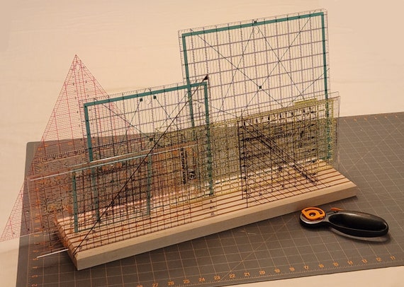 Maple Quilter's Ruler Organizer/Rack