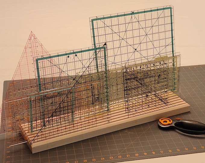 Maple Quilter's Ruler Organizer/Rack