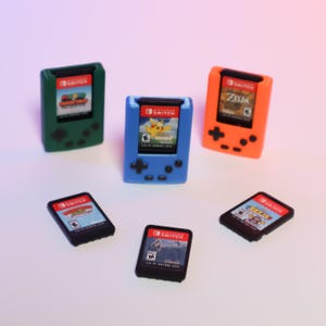 Mini Gameboy Case for Switch Game Cartridge – Open (Set of 3)