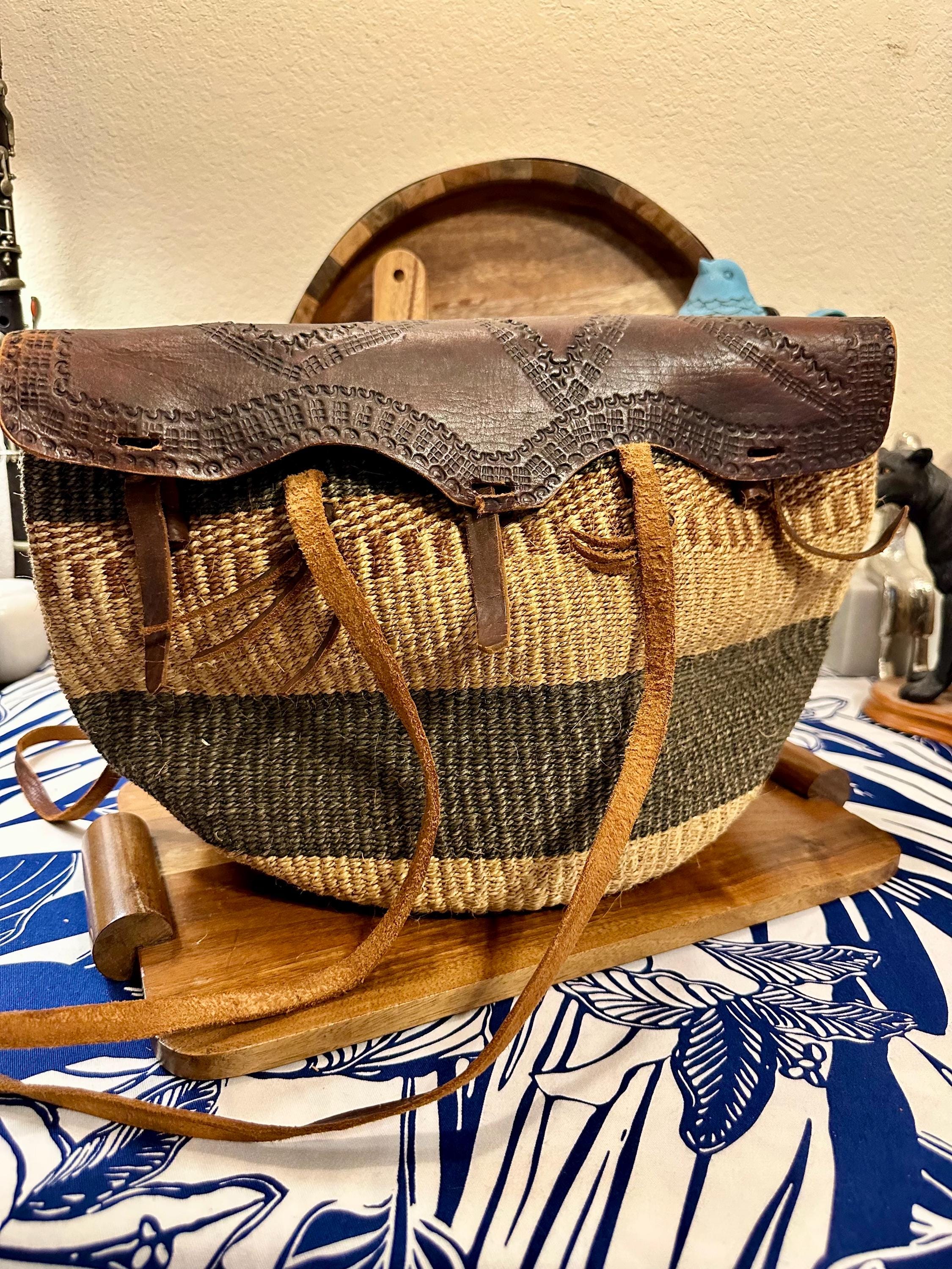 Vintage raffia bag - Etsy 日本