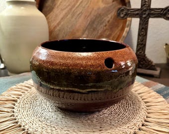 The Violet Pot - Jardinière de violette africaine à arrosage automatique vintage 2000 marron/vert
