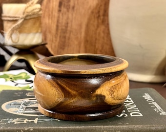 Beautiful Mesquite Wood Handmade Vintage Trinket Bowl