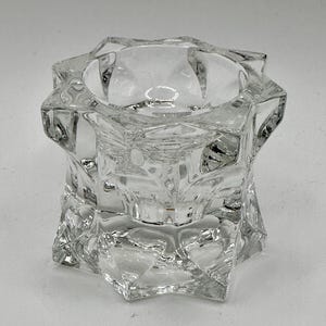 Mikasa Sparkling Star Crystal Candlestick or Tea Light Votive - Single