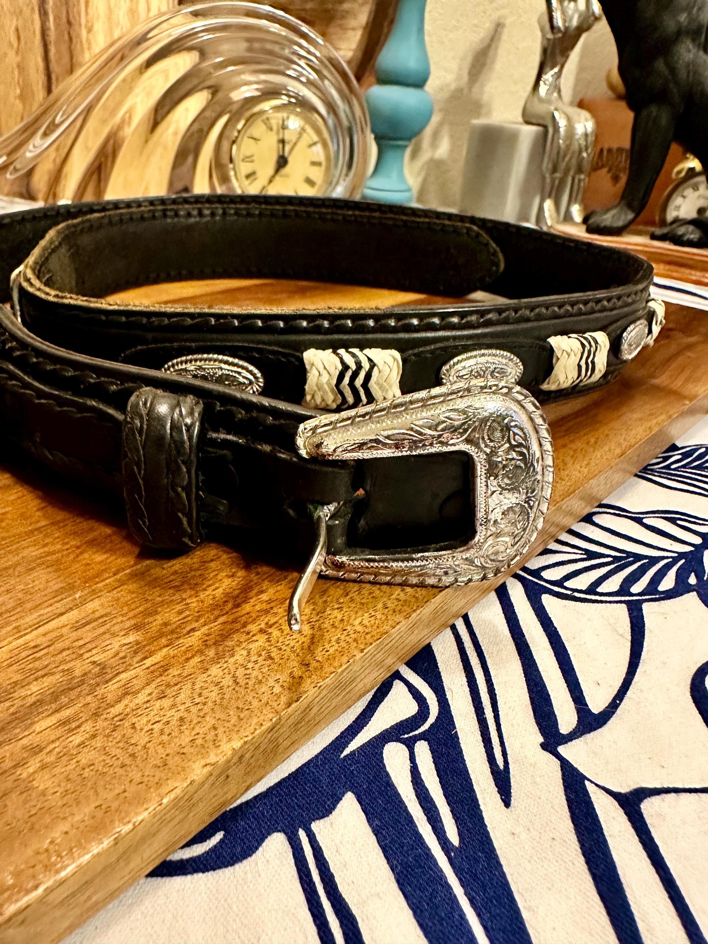 Leatherrock Concho belt with silver tone conches Size S Women main image 3