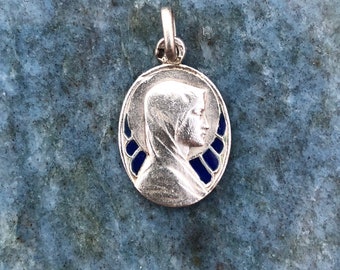 Vintage French Holy mary detailed profile