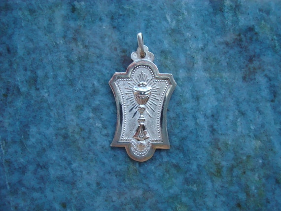 Art Deco French Antique Sterling Silver Eucharist… - image 2