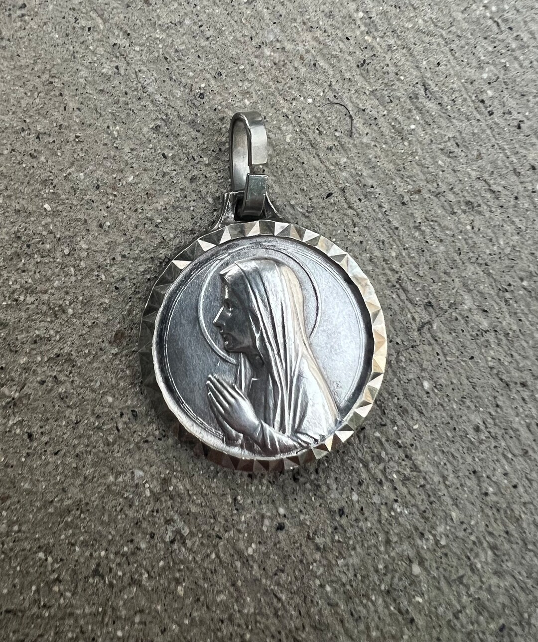 Our Lady of Lourdes the Holy Virgin Mother Mary French Vintage Antique ...
