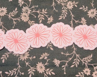 Pink Daisy Pyrex Sticker