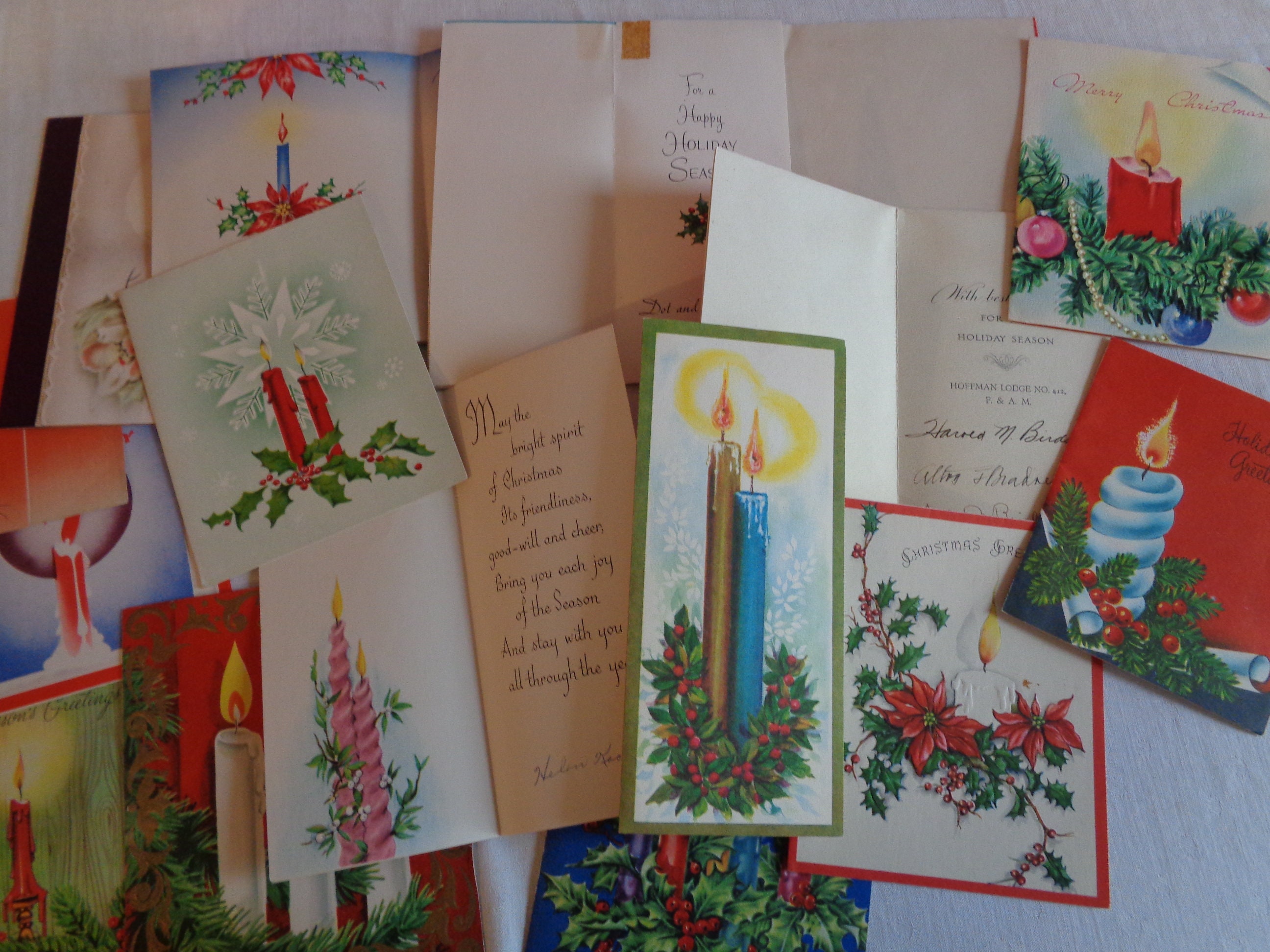 Sixteen Candles in Christmas Cards That Is Vintage Christmas
