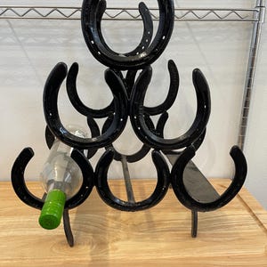 horseshoe wine rack
