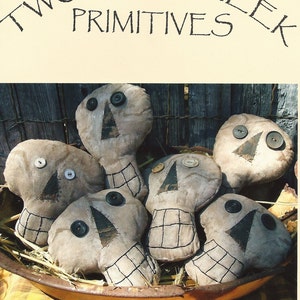 Primitive Folkart Halloween Skulls Pattern E PATTERN