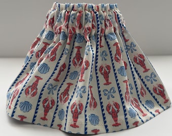 6" Clip Lampshade - Lobsters, Bows and Seashells