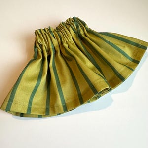 Mini Lamp Drop Shade Skirt - Green Stripe
