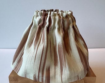 6" Clip Lampshade - Mocha Mousse Ikat