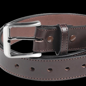 Men&#39;s English Bridle Leather Dress Belt 1 1/2&quot;