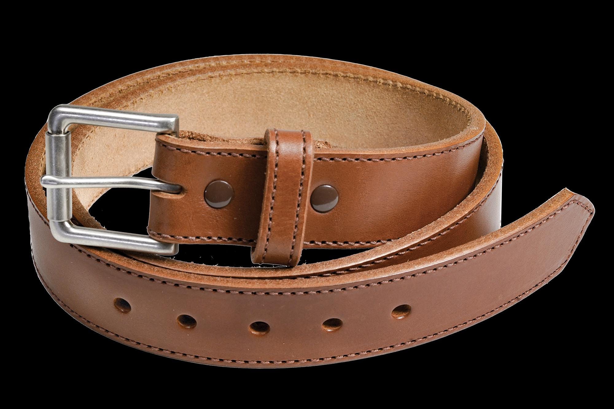 Heavy Duty Concealed Carry CCW Leather Stitched Gun Belt - Etsy display picture 2
