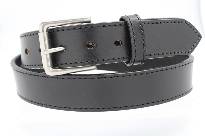 Leather Gun Belt 14 Oz 1 1/2 Heavy Duty Concealed Carry CCW Belt ...