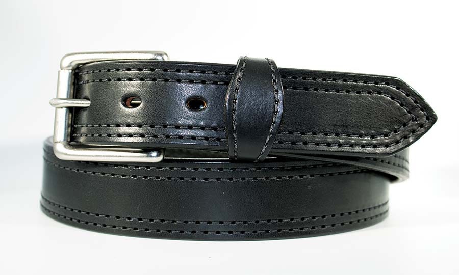 1 1/2 Full Grain Leather Work Belt up to 70 Waist, Brown, Dark Brown ...