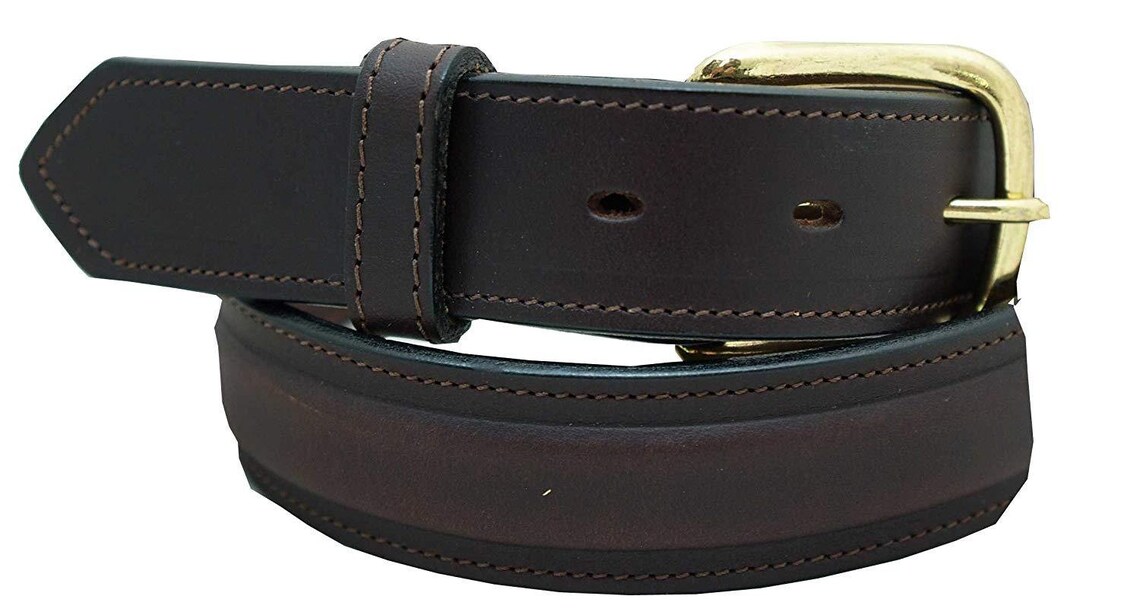 Genuine Leather Raised Ranger Belt 1 1/4'' Men's Etsy