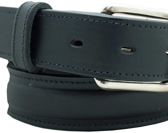 Genuine Leather Raised Ranger Belt 1 1/4'' Men's Leather Belt Perfect gift for him Amish Handcrafted 100% Full Grain English Bridle Leather