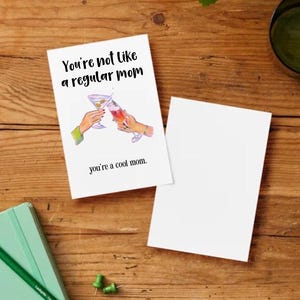Tarjeta del Día de la Madre / Descargable / Editable / Lista para imprimir / Día de la Madre divertido / Día de la Madre con el que te puedes identificar / Referencias a Chicas Pesadas